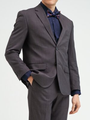 【紳士版】深灰點陣紋