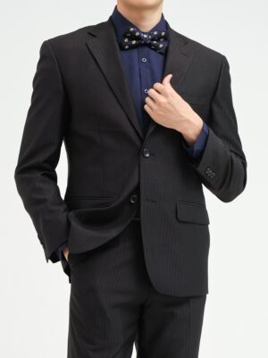 【紳士版】黑底暗紋(寬間距)