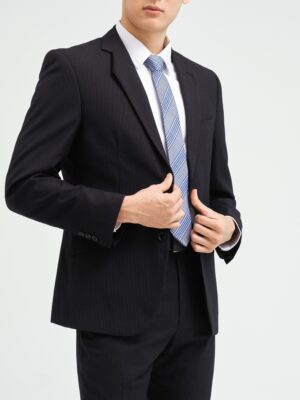 【修身版】黑底細條紋