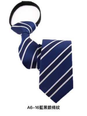 拉鍊領帶｜6公分自動領帶・條紋系列