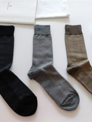 韓國紳士襪｜超人氣春夏款・實搭人字紋系列