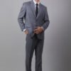 【舊紳士版】淺藍灰成套西裝・質感主播款
