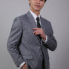 【舊紳士版】淺藍灰成套西裝・質感主播款