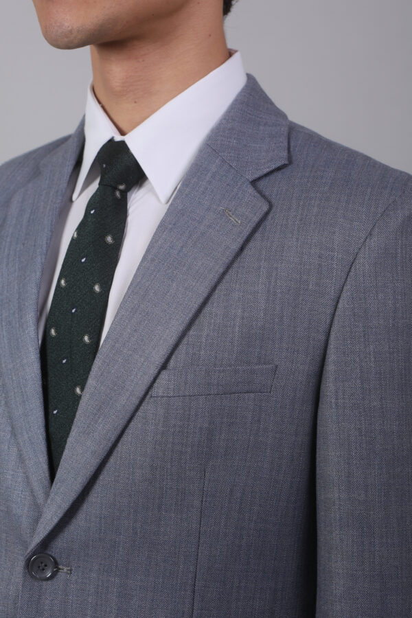 【舊紳士版】淺藍灰成套西裝・質感主播款