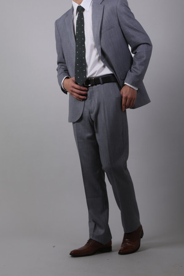 【舊紳士版】淺藍灰成套西裝・質感主播款