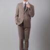 81120-9B-0027 【新修身版】深卡其成套西裝・奶茶色暖男款