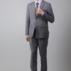 【新修身版】淺灰色成套西裝・商務休閒百搭款