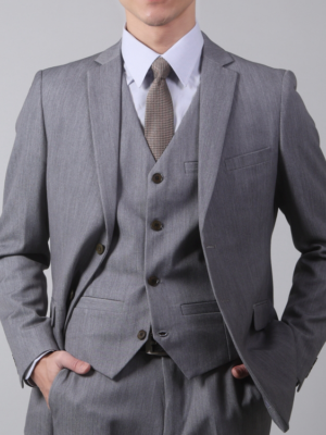 【新修身版】淺灰色背心・商務休閒百搭款