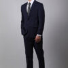 【新紳士版】深藍格成套西裝・低調雅緻質感款