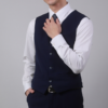 【新修身版】海軍藍背心・魅力型男款