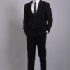 【新紳士版】黑色經典素面成套西裝・經典不敗款