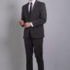 【新紳士版】咖灰氣質素面成套西裝・獨家暢銷款