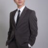 【新紳士版】咖灰氣質素面成套西裝・獨家暢銷款