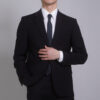 【新紳士版】丈青挺拔素面成套西裝・經典百搭款