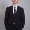 【新紳士版】碳黑內斂素面成套西裝・氣質暖男款