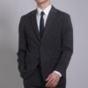 【新紳士版】深灰經典條紋成套西裝・霸道總裁款