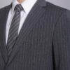 【新修身版】淺灰經典條紋成套西裝・領袖魅力款