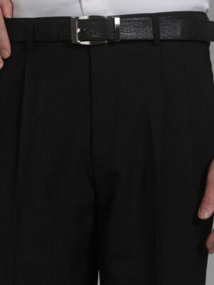 黑色打摺西裝褲