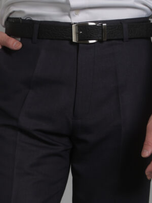 丈青素面平面西裝褲