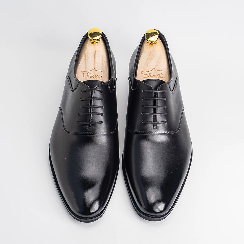 台灣手工皮鞋|經典熱銷・繫帶小牛皮鞍部牛津鞋:圖片 2