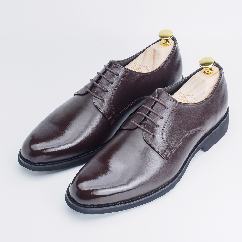 台灣手工皮鞋|經典熱銷・超輕盈舒適 Basic 經典德比鞋 濃粹咖