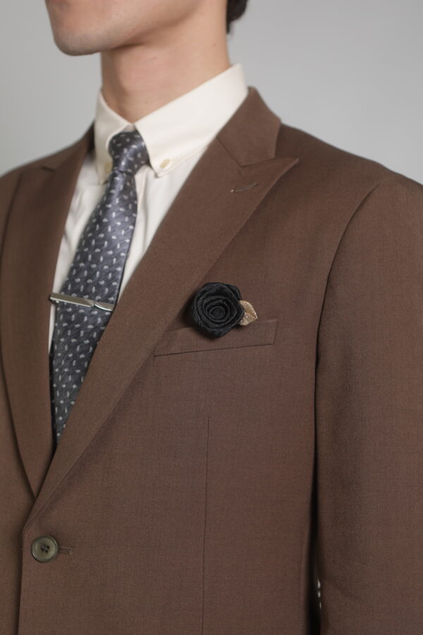 【新修身版】摩卡深棕成套西裝・劍領設計・沉穩典雅款