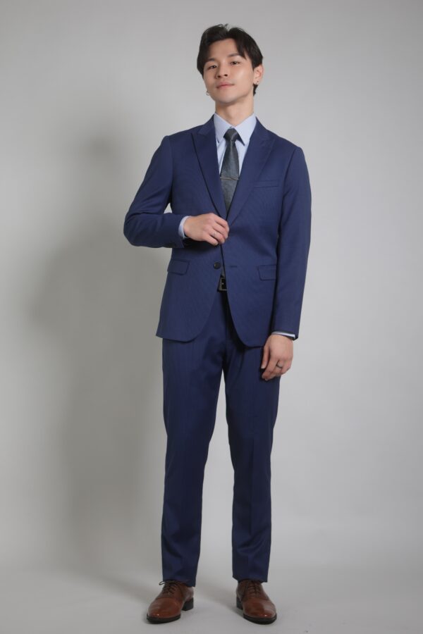 【新修身版】海軍藍成套西裝・劍領設計・卓越不凡款