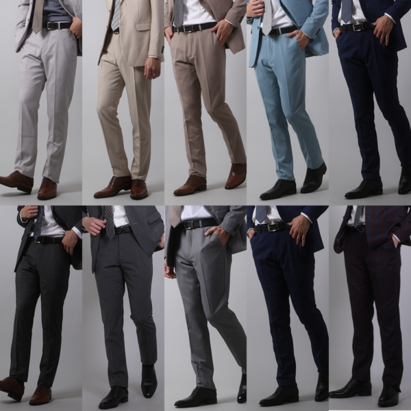 修身平面西裝褲・時尚穿搭・多款選擇
