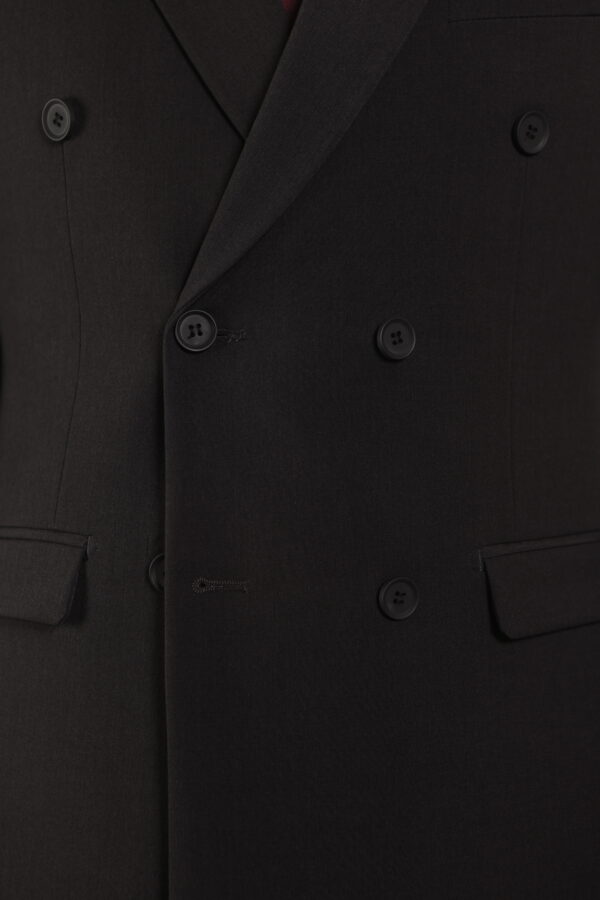 【新修身版】【雙排釦】深黑灰色成套西裝・劍領設計・沉穩質感款