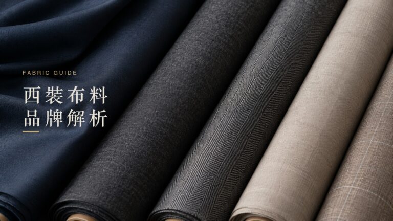 西裝布料品牌 進口羊毛布捲特寫