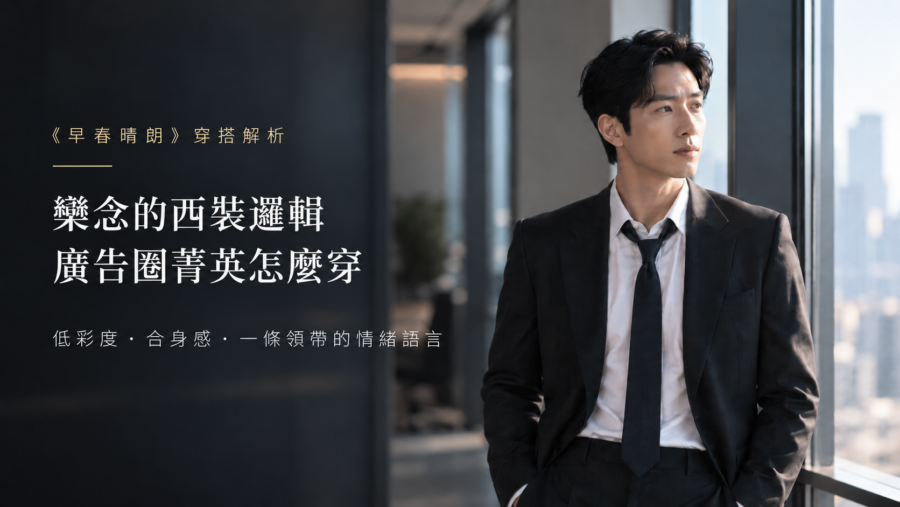 《早春晴朗》欒念西裝穿搭解析，廣告圈菁英的西裝邏輯