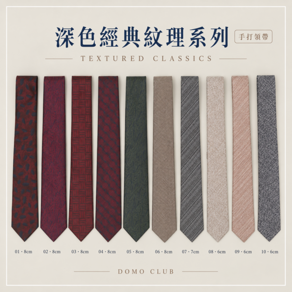 深色經典紋理系列封面圖 深色經典紋理系列手打領帶封面圖